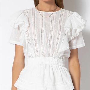 Tart Sunna Dress in white with brand tag size Large